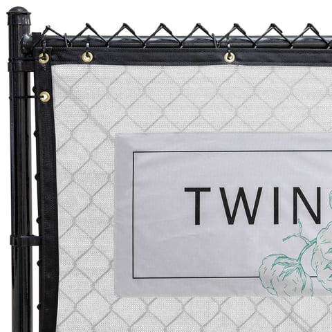 112 Series Builder Logo Screen with Vinyl Logo Banners, Alpine White