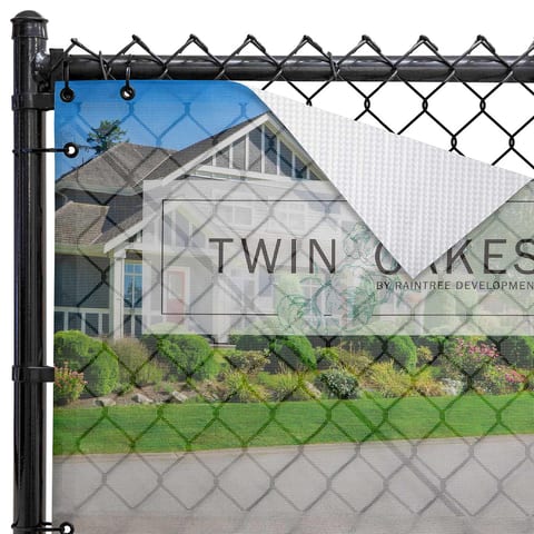 311 Series Mesh Fence Wrap, Alpine White