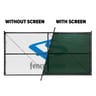 600 Series Commercial Open Vented Fence Windscreen, Midnight Green