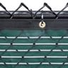 600 Series Commercial Open Vented Fence Windscreen, Midnight Green