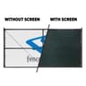 750 Series Commercial Block Privacy Fence Screen, Midnight Green