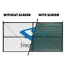 911 Series FlameBlock Fire-Retardant Fence Screen, Forest Green