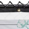 112 Series Builder Logo Screen with Vinyl Logo Banners, Alpine White