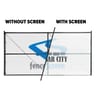 150 Series Basic Logo Printed Fence Screen, Alpine White