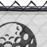 150 Series Basic Logo Printed Fence Screen, Alpine White