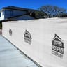 150 Series Basic Logo Printed Fence Screen, Alpine White